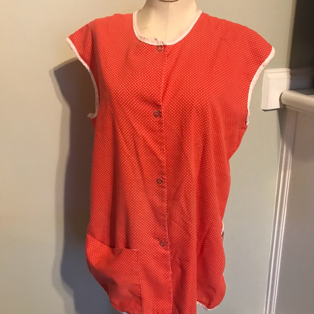 Vintage Snap front Smock Polka dots